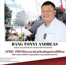 Didukung Barisan Lintas Relawan, Tonny Andreas Maju Pilkada Kabupaten Blitar 2024