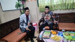 Halal Bihalal Dengan PGRI, Abah Usman : Nyuwun Doa Restunya Saya Maju Cabup PKB di Pilkada 2024