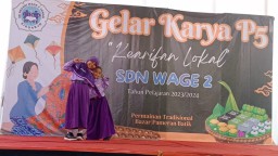 Semangat Luar Biasa, SDN Wage 2 Gelar Karya P5