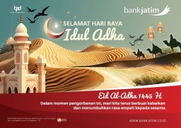 Jajaran Direksi BankJatim Mengucapkan Selamat Hari Raya Idul Adha 1445 Hijriyah Tahun 2024