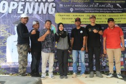 Bupati Ikfina Resmikan Jalur Pendakian Gunung Penanggungan, Dimeriahkan dengan 1.000 Pendaki