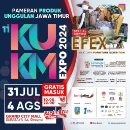 Dinas Koperasi dan UKM Jatim Gelar UMKM Expo 2024 di Grand City, berlangsung 31-Juli 4 Agustus 2024