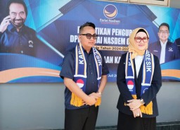 Pengurus Baru NasDem Gresik Dikukuhkan, Bawa Tagline Berhias Iman, Jiddan Bidik Kemenangan