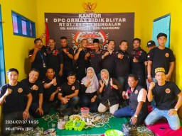 Silahturahmi ke Bumi Proklamator, Ketum Ormas Bidik Berkunjung ke Sekretariat DPC Bidik Blitar