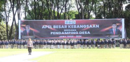 Ribuan Pendamping Desa dari 15 Daerah di Jatim Ikuti Apel Kebangsaan di Alun-alun Bojonegoro
