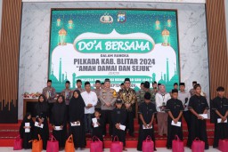 Kapolres Blitar dan Forkopimda Gelar Doa Bersama Demi Suksesnya Pilkada Kabupaten Blitar 2024