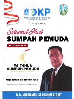 Dinas Kelautan dan Perikanan (DKP) Prov Jatim Mengucapkan Selamat Hari Sumpah Pemuda 2024