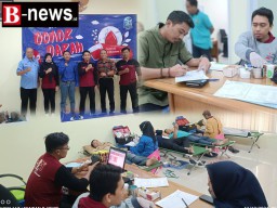 Pupuk Kepedulian Bagi Sesama, Kantah ATR/BPN Kabupaten Banyuwangi Gelar Aksi Donor Darah