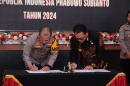 Polres Blitar Tandatangani MoU dengan Pemkab Wujudkan Swasembada Pangan