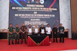 Dorong Ketahanan Pangan Nasional, Ketua DPRD Kabupaten Blitar Hadiri Penandatanganan MoU Strategis