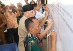 Berantas Judi Online, Pemkab Bangkalan - Forkopimda Tandatangani Pakta Integritas