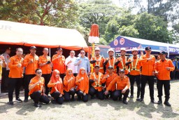 Pimpin Apel Kesiapsiagaan Hadapi Banjir, Pj. Gubernur Adhy Optimistis Jawa Timur Siap Hadapi Bencana