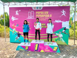 Balap Sepeda Putri Sumbang Emas Pertama Kota Mojokerto pada POPDA XIV Jatim 