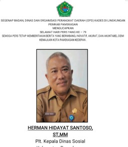 Dinas Sosial Kabupaten Pamekasan Mengucapkan Selamat Hari Pers Nasional 2025