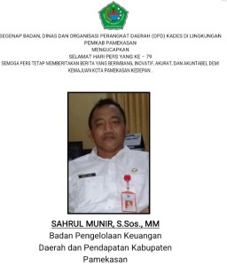 BPKD dan Pendapatan Kabupaten Pamekasan Mengucapkan Selamat Hari Pers Nasional 2025