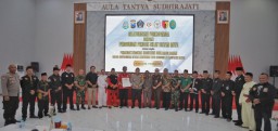 Polres Blitar dan Forkopimda Bersama Perguruan Silat Blitar Raya Tandatangani Komitmen Deklarasi Damai