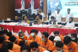Polresta Sidoarjo Ungkap 110 Kasus Narkoba Amankan 134 Tersangka