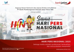 Bank Jatim Mengucapkan Selamat Hari Pers Nasional 2025