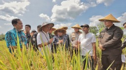 Kapolres, Bupati dan Forkopimda Blitar Laksananan Panen Raya