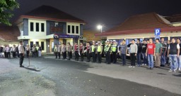 Polres Mojokerto Kota Siagakan Puluhan Personel Cegah Aksi Balap Liar