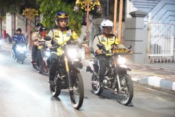 Kapolres Mojokerto Kota Pimpin Patroli Malam dan Subuh, Pastikan Minim Gangguan Kamtibmas