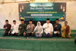 Tingkatkan Silaturahmi dan Sinergi, Forkopimda Kota Mojokerto Safari Ramadhan di Masjid Polres Mojokerto Kota