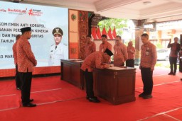 Pemkab Mojokerto Gelar Penandatanganan Perjanjian Kinerja dan Pakta Integritas Perangkat Daerah