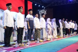 Pemkot Mojokerto bersama Forkopimda, Peringati Nuzulul Quran di Alun-Alun Wiraraja