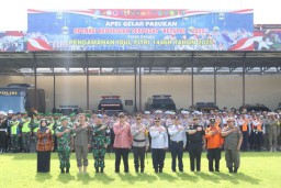 Kapolres Mojokerto Kota Pimpin Apel Gelar Pasukan Ops Ketupat, Siaga Amankan Mudik Lebaran