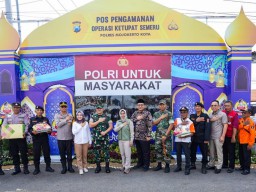 Jelang Lebaran, Ning Ita dan Forkopimda Kota Mojokerto Tinjau Posko Pengamanan
