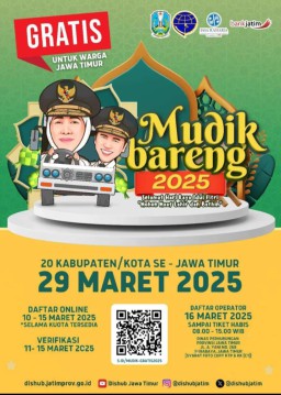 Mudik Gratis Tahun 2025, Gubernur Khofifah : Wujudkan Mudik yang Aman, Nyaman dan Bahagia