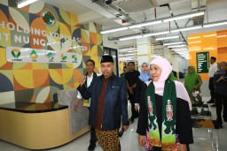 Kunjungi BMT NU Ngasem Bojonegoro, Gubernur Khofifah : Jadi Referensi Sebagai Holding Koperasi