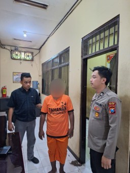 Kurang dari 2x24 Jam Polres Blitar Bekuk Buron Pembacok Mantan Istri