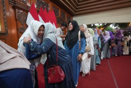 Halal bi Halal Muslimat NU Kota Mojokerto, Ning Ita Tekankan Pentingnya Tata Kelola Organisasi