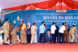 Bupati - Wabup Beserta Forkopimda Gresik Halal Bihalal, Tingkatkan Kolaborasi Lintas Instansi