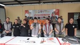 Polresta Sidoarjo Kecrek 4 Tersangka Pencurian Pipa Stainless di Tjiwi Kimia