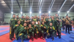 Prajurit Yonarmed 1 Kostrad Raih Juara 3 Kejurnas Karate Open Championship 2025 Piala Pangdivif 2 Kostrad