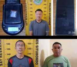 Polres Situbondo Ungkap Kasus Narkoba, Amankan 3 Tersangka Pengedar dan 4,21 Gram Sabu