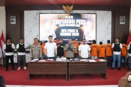 Polres Mojokerto Kota Amankan 18 Pelaku Tindak Premanisme Hasil Ops Pekat Semeru