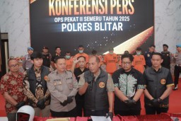 Polres Blitar Ungkap Kasus Operasi Pekat II Semeru 2025, Amankan 16 Tersangka dari 5 Kasus