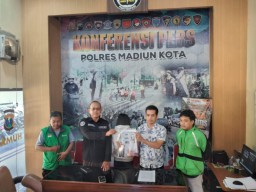 Polres Madiun Kota Ungkap Penipuan Modus Order Fiktif GoShop, Seorang Wanita Tersangka
