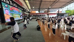 Meriah dan Penuh Semangat! Latihan Bersama Senam Kesehatan ADITY Warnai Pagi Surabaya