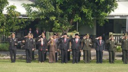 Wabup Mojokerto Ikuti Upacara Hari Lahir Pancasila di Korem 082/CPYJ