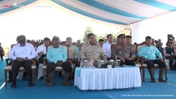 Dampingi Presiden Panen Raya Jagung Kuartal II, Kapolri : Siap Dukung Ketahanan Pangan Nasional