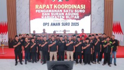 Wujudkan Kamtibmas Kondusif, Kapolres Blitar Pimpin Rapat Pengamanan Satu Suro dan Suran Agung 2025
