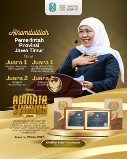 Gubernur Khofifah Borong 10 Penghargaan Anugerah Adinata Syariah 2025