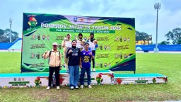 Kontingen Gresik di Peringkat 6 Porprov IX Jatim 2025, Emas Terakhir Panca Lomba Putri