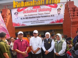 Kunjungi KMP di Kota Mojokerto, Gubernur Khofifah Apresiasi Sinergi Berbagai Pihak