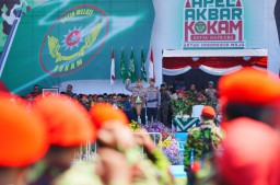 Kapolri Pimpin Apel Akbar Kokam, Perkuat Sinergitas Dukung Program Pemerintah