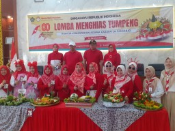 Meriahkan HUT RI Ke-80 Kemenag Sidoarjo Gelar Lomba Hias Nasi Tumpeng